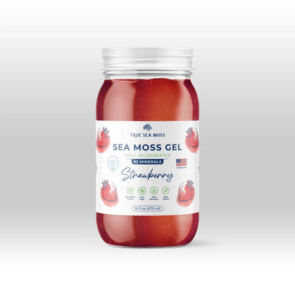TRUE SEA MOSS Strawberry Sea Moss Gel  | 453g