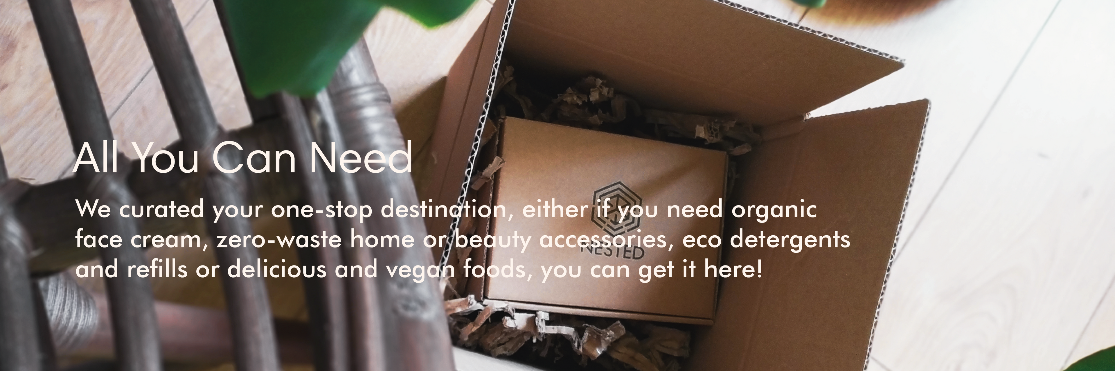 We curated your one-stop destination, either if you need organic face cream,  zero-waste home or beauty accessories, eco detergents and refills or delicious and vegan foods, you can get it here! 