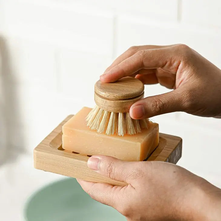 JUNGLE CULTURE Replacement Head For Reusable Dish Brush | Bamboo Brushes | Firm Bristle