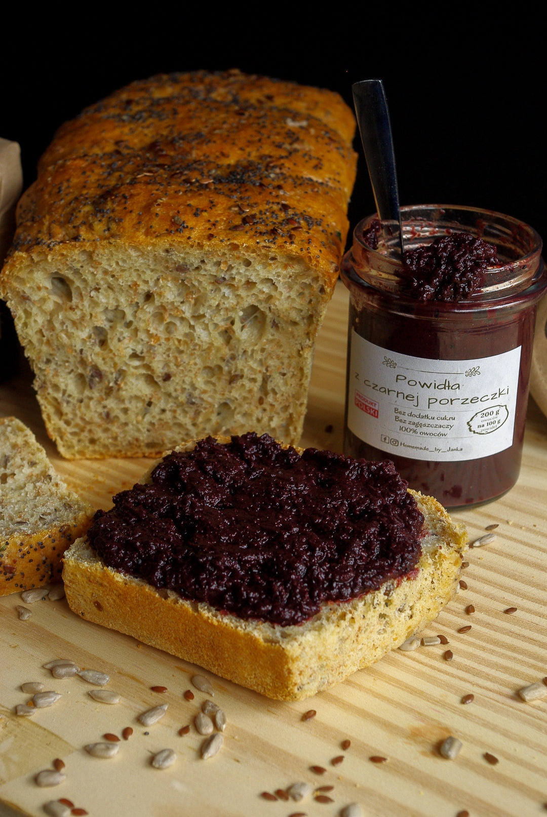 HOMEMADE BY JANKA  Blackcurrant Jam  | 220g