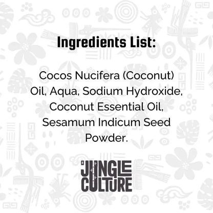 Jungle Culture  Body Soap - Natural Solid Bar Soaps (Coconut Husk) | 100g
