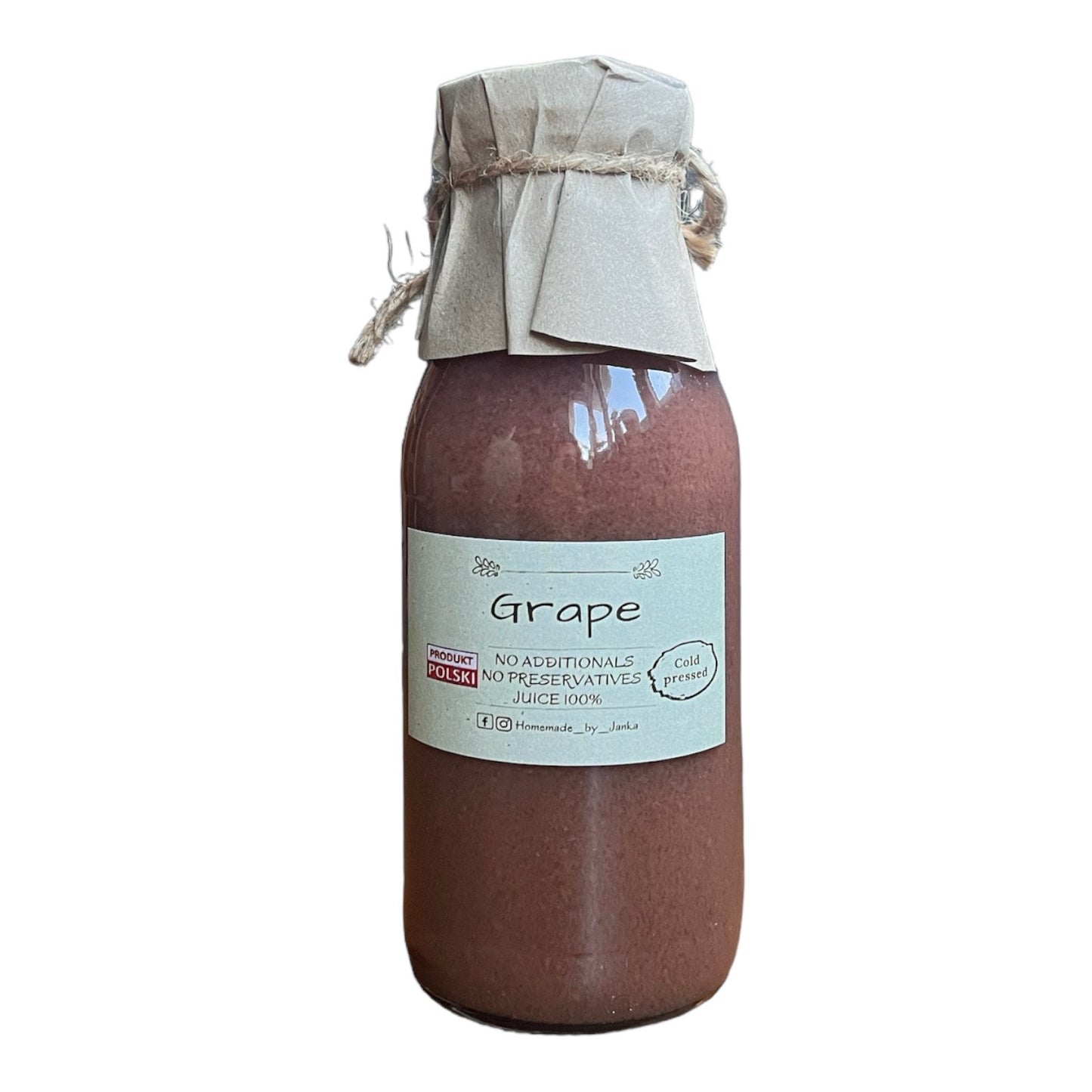 HOMEMADE BY JANKA  Grape Juice  | Cold Pressed | 330ml