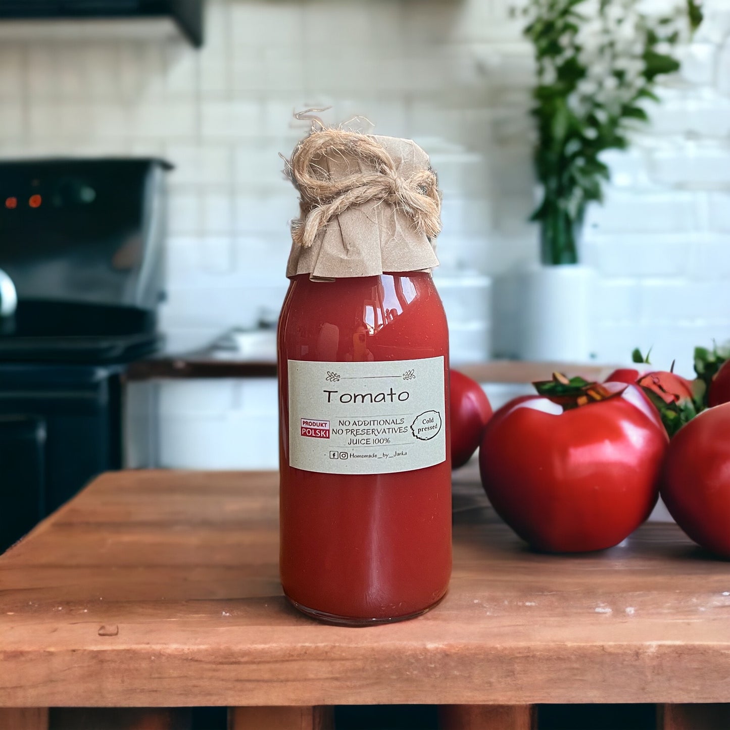 Homemade by Janka  Tomato Juice | Cold Pressed | 330ml