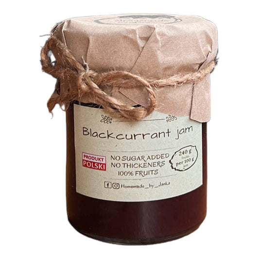 HOMEMADE BY JANKA  Blackcurrant Jam  | 220g