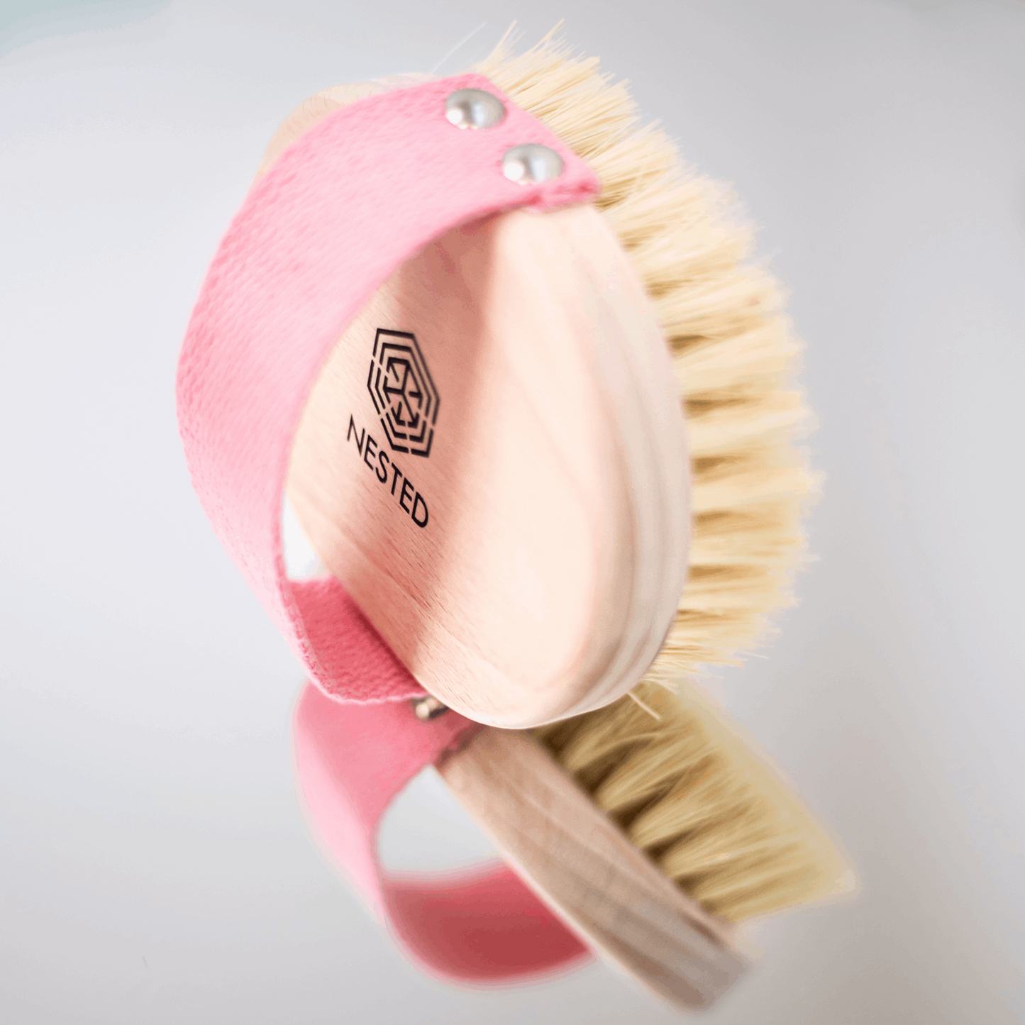 NESTED Tampico Body Brush- Pink Handle