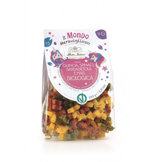 PASTA NATURA PASTA FOR CHILDREN: Bio & Gluten Free Unicorns | 250g