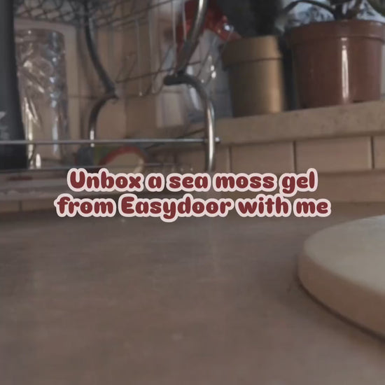 unbox a sea moss gel with me, that i got from esydoor, unboxing review, easydoor shipping