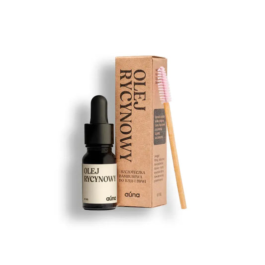 AUNA  Pure Castor Oil with Brush /Eyebrow and Eyelash Conditioner |10ml (slightly damaged box)