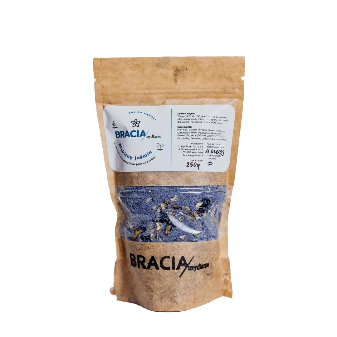 BRACIA MYDLARZE   Blue Jasmine | Bath Salt Best Before 14.07.2024