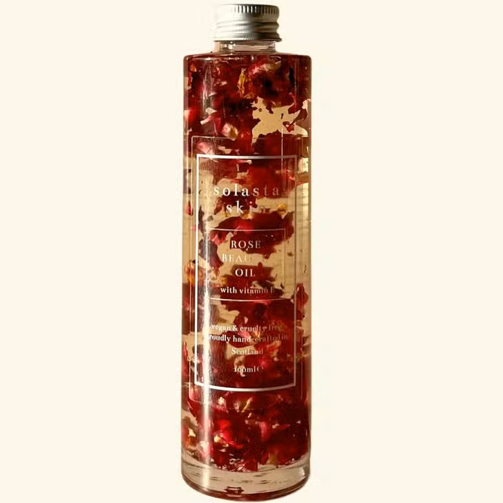 Solasta Skin Rose Infused Beauty Oil (Face, Hair, Body + Bath) | 100ml