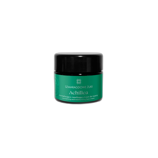 Szmaragdowe Żuki/Emerald Beetles ACHILLEA Normalizing-Moisturizing Face Cream | 50g Best Before November 2023
