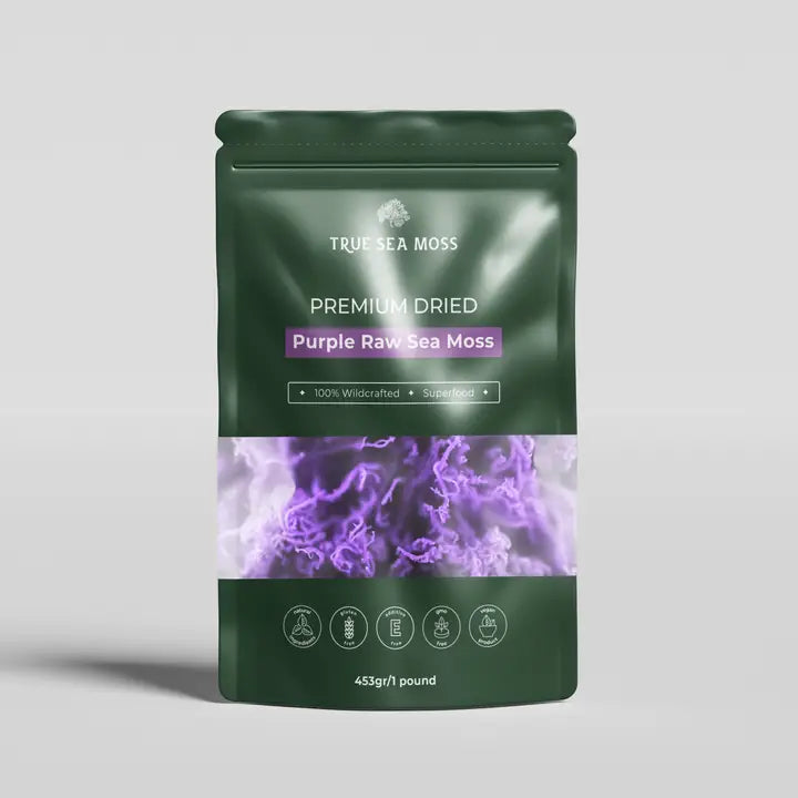 TRUE SEA MOSS Purple Dried Sea Moss | 453g