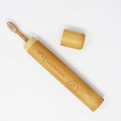 TRUTHBRUSH Beautiful Tiny Bamboo Travel Case