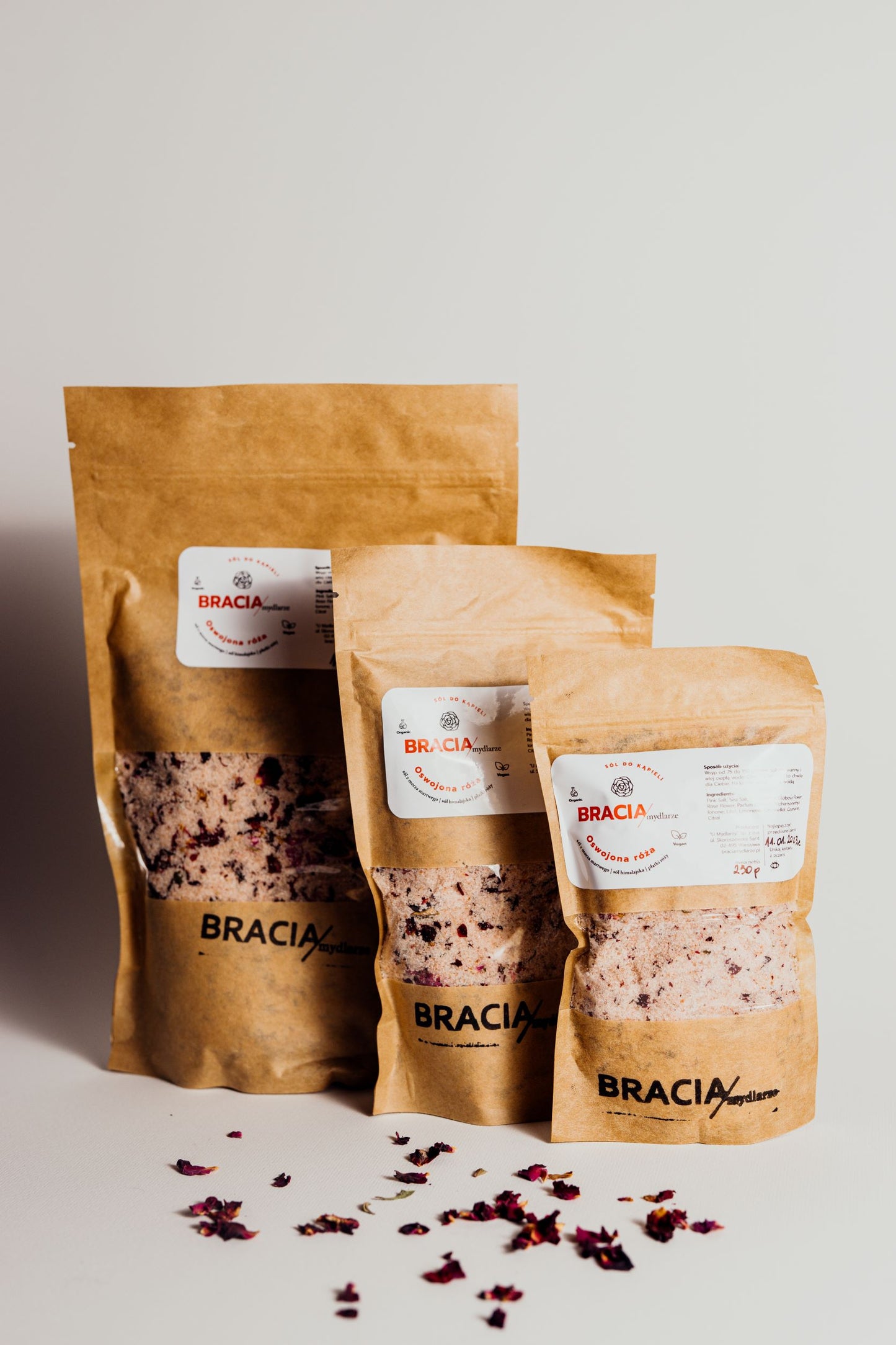 BRACIA MYDLARZE  Tame Rose Bath Salt | 250g Best Before 14 July 2024