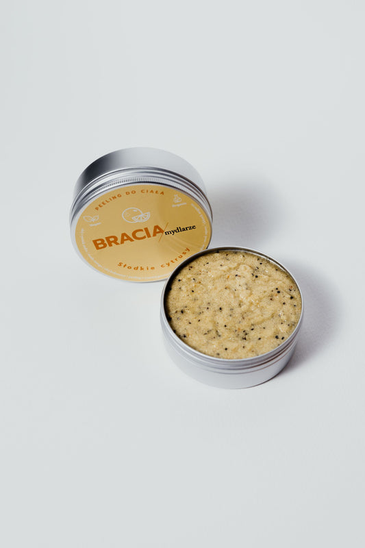 Bracia Mydlarze/The Soap Brothers  Sweet Citrus  Natural Sugar Body Scrub | 200g Damaged Packaging