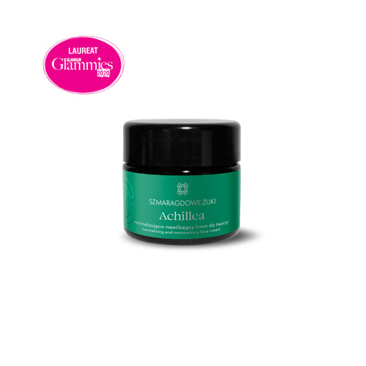 Szmaragdowe Żuki/Emerald Beetles ACHILLEA Normalizing-Moisturizing Face Cream | 50g