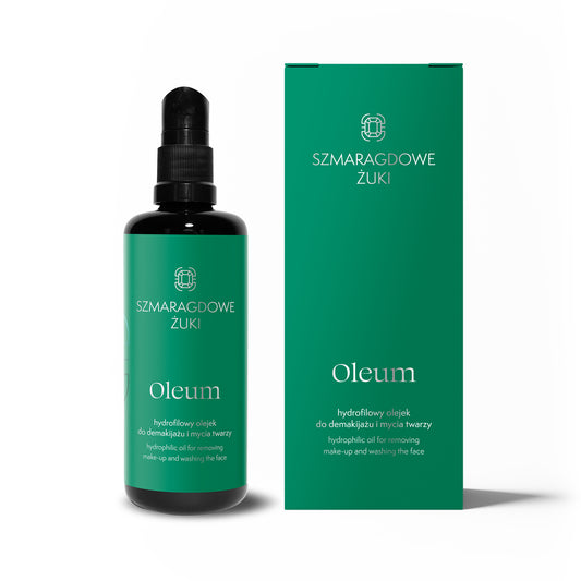 Szmaragdowe Żuki OLEUM - HYDROPHILIC OIL FOR MAKE-UP REMOVAL AND FACE CLEANING  | 100ml AND FACE CLEANING