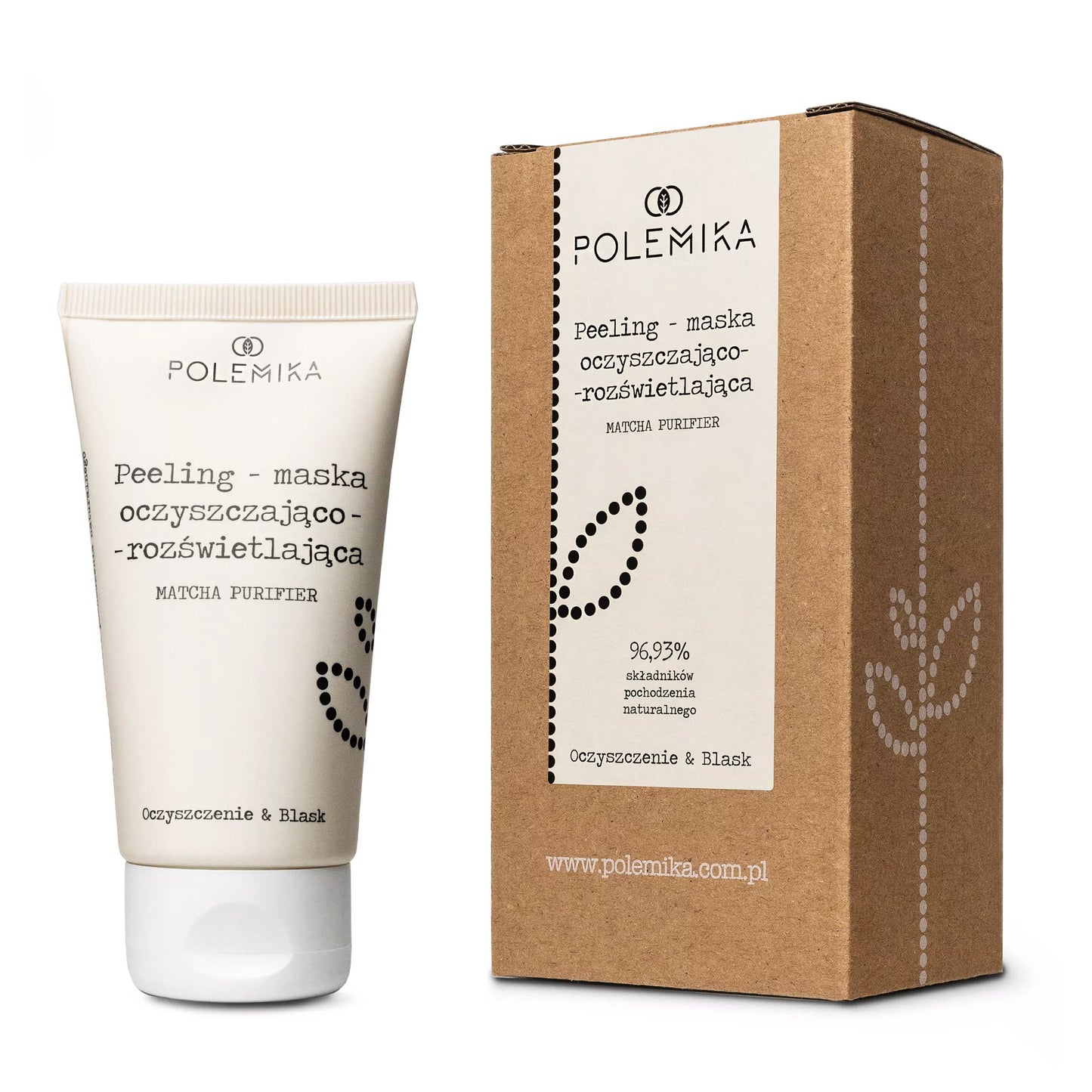 POLEMIKA  Purifying and Lightening Exfoliation Mask | 75ml Matcha Purifier Best Before September 2023