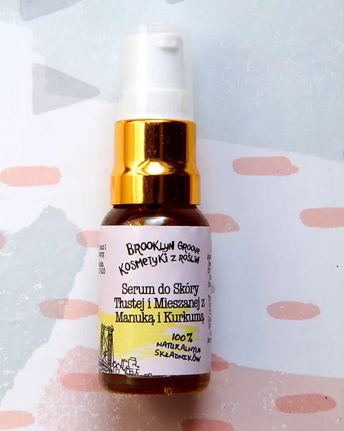 BROOKLYN GROOVE  Serum for Oily and Combination Skin with Manuka and Turmeric | 10ml